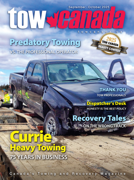 cover of the Sept-Oct 2025 issue of Tow Canada Magazine